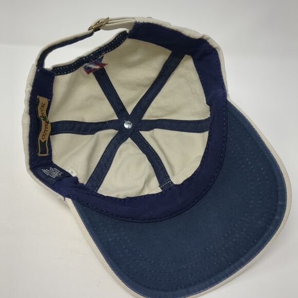 Cutter & Buck Patch Slideback Hat Tan One Size Adjustable 6 Panel - Picture 6 of 8